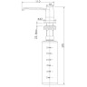 Дозатор LEMARK EXPERT для жидких моющих средств, врезной (LM8203S)